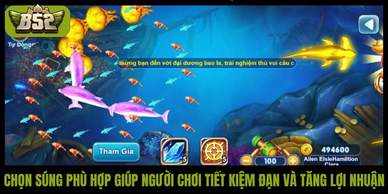 Chọn súng phù hợp giúp người chơi tiết kiệm đạn và tăng lợi nhuận